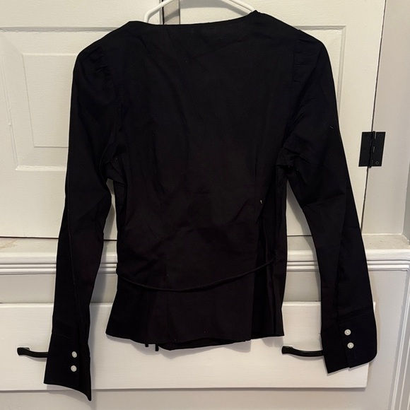 H&M Black Wrap Blouse - Picture 5 of 5